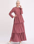 Dubai Abaya Cupcake Dress with Corset and Belt