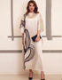 Cream Soft Satin Silk Gown