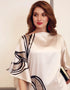 Cream Soft Satin Silk Gown
