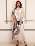 Cream Soft Satin Silk Gown