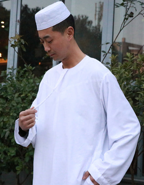 Men's Islamic Long-Sleeved Thobe