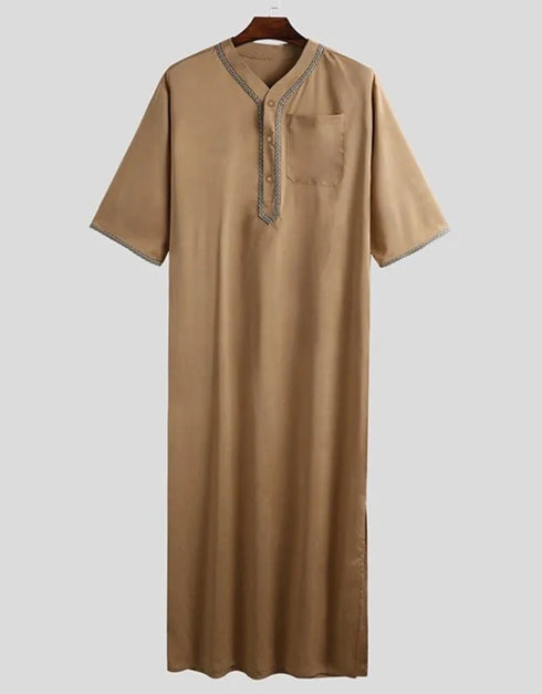 Graceful Ramadan Elegance: Embrace Tradition with Embroidered Long Robes and Kaftan Dresses for Men