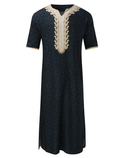 Flowing Comfort: Ethnic Retro Jumpsuit for Muslim Men