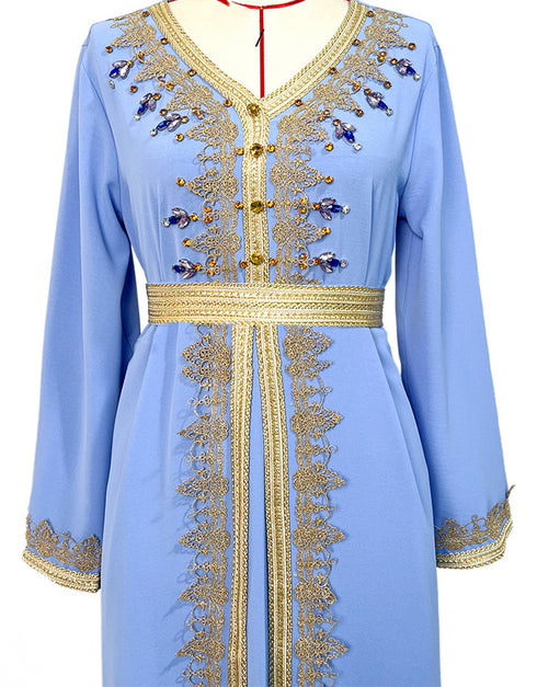Ramadan Eid Mubarak Satin Abaya for Muslim Women: A Modest and Elegant Dress for Special Occasions