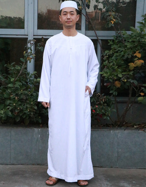 Men's Islamic Long-Sleeved Thobe