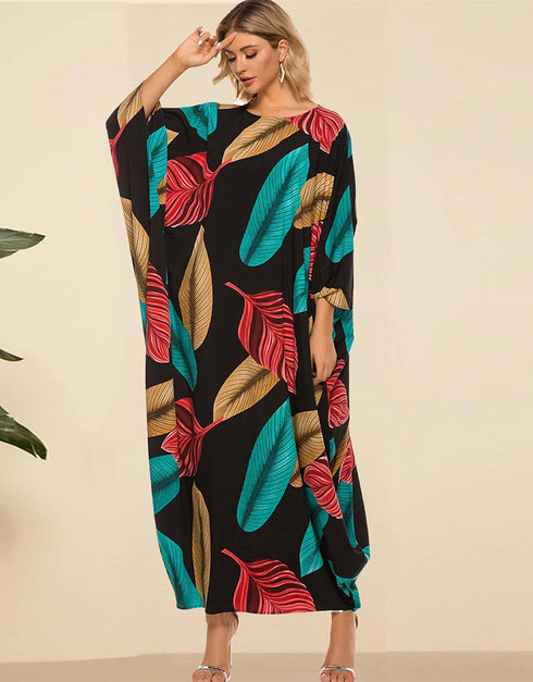Leaf Dance Abaya: Loose and Lovely in Bohemian Style