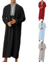Men's Loose Zip-Up Robe for Ramadan and Eid