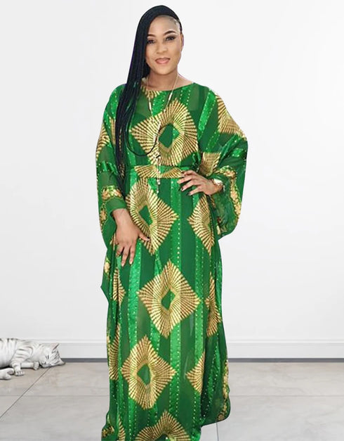 Unveiling Confidence: A Mosaic Muslimah in Modern Prints