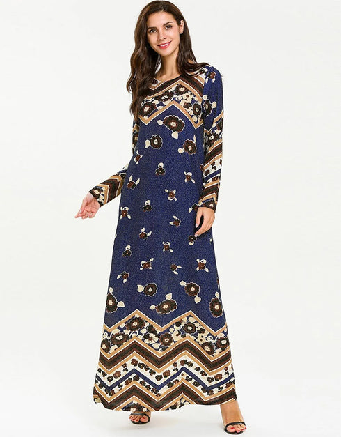 Flowing Elegance: Printed Wave Abayas from Dubai