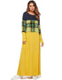 Cozy Contrast: Embrace Winter Elegance in This Dubai-Inspired Long Sleeve Abaya