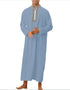 Men's Loose Zip-Up Robe for Ramadan and Eid