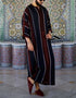 Men Abaya Arabic Islamic Clothing Loose Shirt Jubba Thobe Ethnic Print