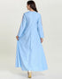 Muslim Dress Women's Autumn Floral Embroidery Casual Dubai Abaya