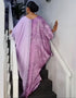 Party with Panache: A Vintage Abaya Maxi Dazzles in Lavender and Silk