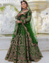 Trendy Green Velvet Designer Party Wear Readymade Salwar Suit With Green Velvet