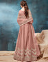 Light Peach Soft Net Anarkali Anarkali Closure View