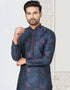 Readymade Kurta Payjama Wedding collection Pickled Bluewood Kurta Cotton ethnic butti Payjama Close-up View