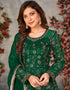 Green Net Anarkali Anarkali Salwar Kameez