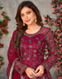 Wine Net Anarkali Anarkali Salwar Kameez