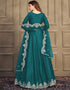 Rama Green Art Silk Anarkali Suit Salwar Kameez