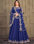 Blue Art Silk Anarkali Suit