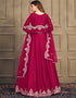 Maroon Art Silk Anarkali Suit Salwar Kameez