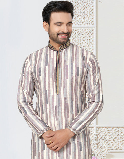 Readymade Kurta Payjama Wedding collection Lily Kurta Cotton ethnic butti Payjama Close-up View