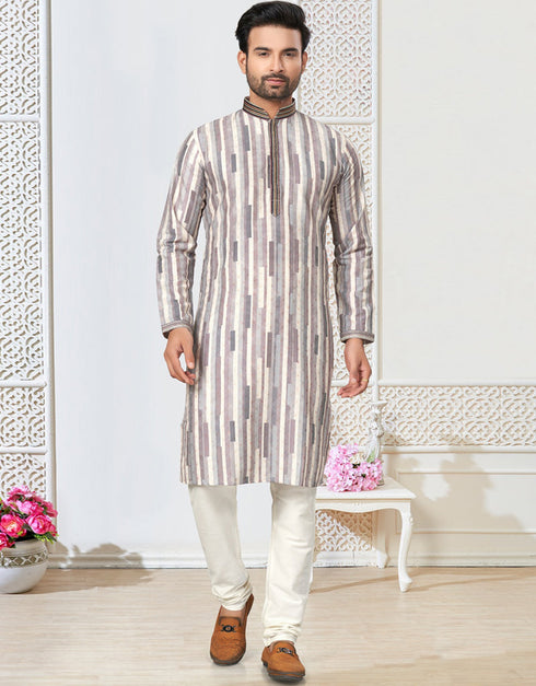 Readymade Kurta Payjama Wedding collection Lily Kurta Cotton ethnic butti Payjama Front View