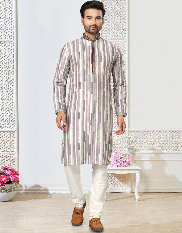 Readymade Kurta Payjama Wedding collection Lily Kurta Cotton ethnic butti Payjama Front View