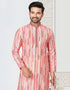Readymade Kurta Payjama Wedding collection Sea Pink Kurta Cotton ethnic butti Payjama Close-up View