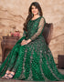 Dark Spring Green Net Pant Anarkali