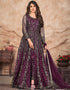 Twilight Lavender Net Pant Anarkali Salwar Kameez