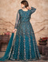 Hippie Blue Net Pant Anarkali Back View