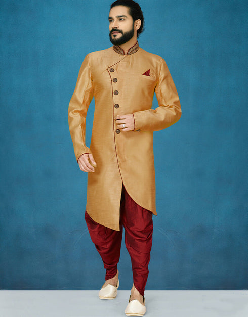 Chiku Kurta Dhupion Art Silk Dhoti