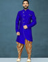 Royal Blue Kurta Dhupion Art Silk Dhoti