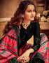 Black Palazzo style Suit Faux Georgette Salwar Kameez in Embroidery, Sequins & Lace Work Closure View