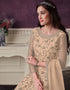 Orange Pant style Suit Butterfly Net Salwar Kameez in Cording Embroidery & Lace Work Closure View
