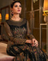 Butterfly Net Black Salwar Suits Suit Anarkali Bottom