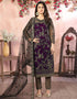 Purple Net Pant Pakistani Suit