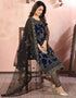 Blue Net Pant Pakistani Suit