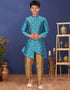 Sky Blue Kurta Pajama Heavy Silk