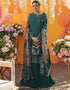 Green Lehenga style Salwar Kameez Georgette Salwar Kameez in Embroidered, Stones & Lace Work