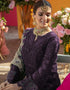 Purple Lehenga style Salwar Kameez Georgette Salwar Kameez in Embroidered, Stones & Lace Work Closure View