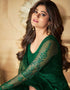 Green Anarkali style Suits Butterfly Net Salwar Kameez in Embroidery, Daimonds & Lace Work Closure View