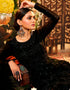 Black Anarkali style Suit Semi-Stitched Suits Salwar Kameez in Embroidery, Sequins & Lace Work Closure View