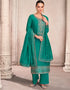 Light Rama Palazzo style Salwar Suit Semi-Stitched Suits Salwar Kameez in Sequins Embroidery & Lace Work