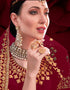 Maroon Pure Georgette Anarkali Pant Closure View