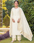 White 14Kg Rayon Pant Salwar Suits