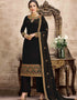 Black Swiss Georgette Pant Salwar Suit