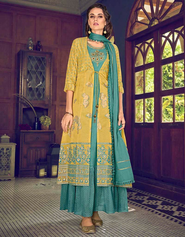 Musterd Pure Art Silk Pant Salwar Suits